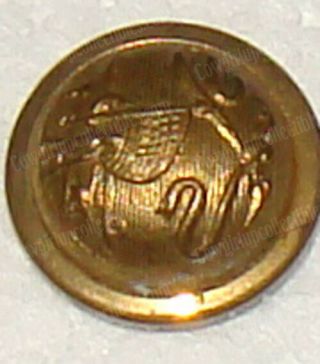 Stars,  Stripes on Shield Brass Button (Civil War Era) Scovill Mf ' g Co,  Waterbury 3