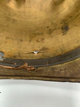 Very Old Unusual Hat Civil War Or Post Civil War? Horse Hair Tassel Brass 7