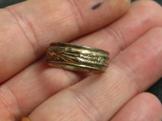 Stunning Late Medieval Silver Gilt Finger Ring