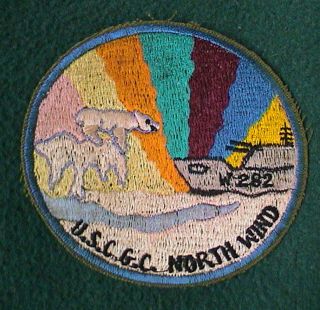 Us Coast Guard Northwind W 282 Polar Bear & Northern Lights Patch