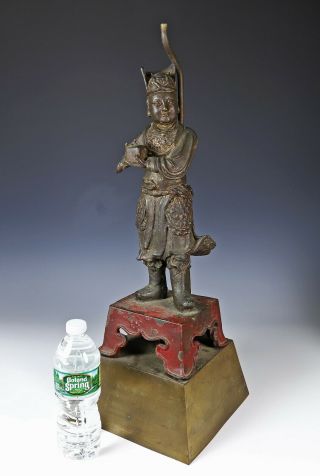 Large and Finely Cast Antique Chinese Ming Bronze Statue - Ming Dynasty 2