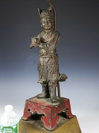 Large and Finely Cast Antique Chinese Ming Bronze Statue - Ming Dynasty 3