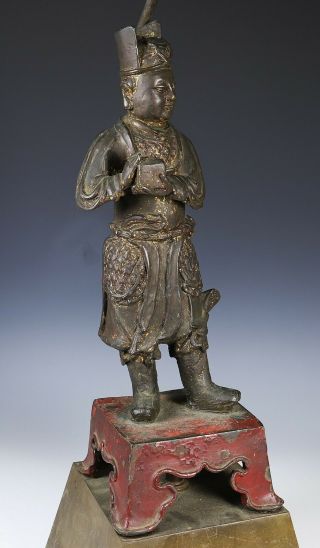 Large and Finely Cast Antique Chinese Ming Bronze Statue - Ming Dynasty 8