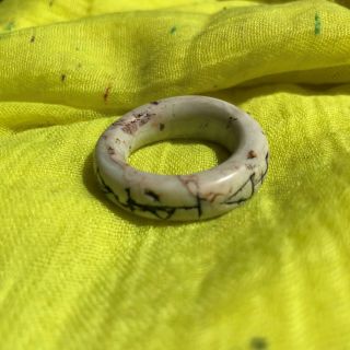 Ancient Pre - Columbian Ojuelos de Jalisco Alien Stone Ring Artifact 5