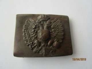 Wwi Austro - Hungarian Army Belt Brass Buckle And Hook 2