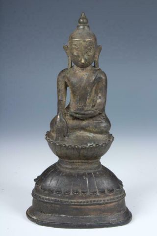 Antique Bronze Shan Burmese Buddha
