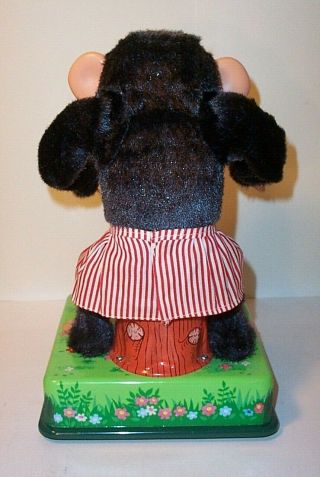 1960 ' s BATTERY OPERATED DANCING MERRY CHIMP JOLLY MUSICAL VINTAGE TOY MIB 6