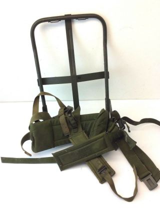 Vintage Strap Shoulder Pack Frame Eastern Canvas Products Us Military Issue