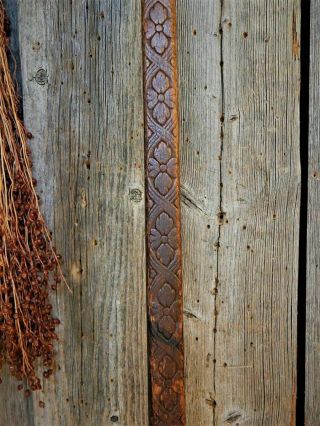 Antique Primitive Hearth Broom Witch Farmhouse Carved Handle 9