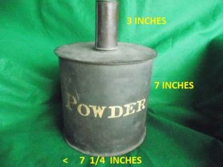 Large " Empty ".  Copper Gun Powder Container.  Civil War Era