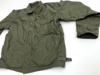 Vintage US Navy Issue Cold Weather A - 2 Deck Jacket OD 5