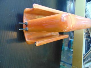 RARE 1920s TOASTRITE Brand PORCELAIN Electric TOASTER Orange Pearl Luster DECO 2