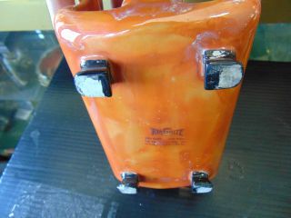 RARE 1920s TOASTRITE Brand PORCELAIN Electric TOASTER Orange Pearl Luster DECO 5