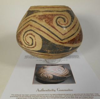 Prehistoric Casas Grandes Barbicora Polychrome Large Jar 1250 - 1400 A.  D.  Aaca
