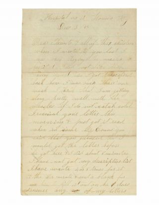 1862 Civil War Letter By 105th Ohio Soldier - Just Before Death In L 