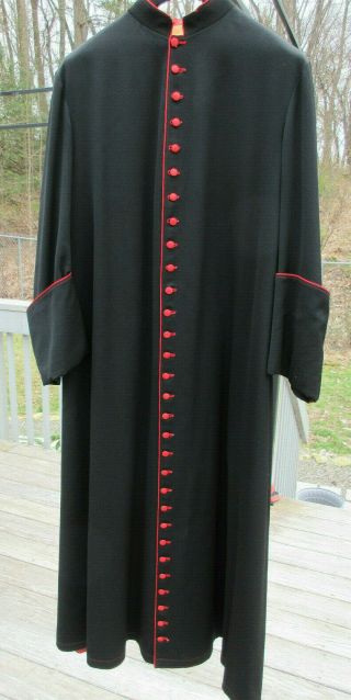 Vintage Ditta A Gammarelli Catholic Roma Via S.  Chiara Priest Cassock Vestment