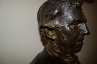 Antique Bronze Statue Bust of Oliver Wendell Holmes 1900 3