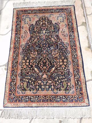 3x6ft.  Handmade Persian Milli Fleur Wool Prayer Rug