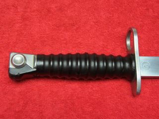 Swiss Sig Model 1957 Bayonet W/Scabbard and Frog 7