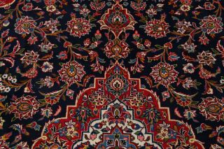 Vintage Navy Blue & Red Traditional Floral Persian Large Rug Oriental Wool 10x13 10