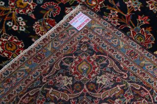 Vintage Navy Blue & Red Traditional Floral Persian Large Rug Oriental Wool 10x13 12