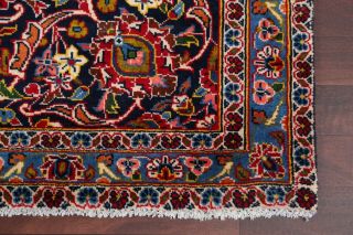 Vintage Navy Blue & Red Traditional Floral Persian Large Rug Oriental Wool 10x13 6