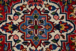 Vintage Navy Blue & Red Traditional Floral Persian Large Rug Oriental Wool 10x13 8