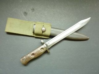 Canadian C1 Bayo With Scabbard & Frog