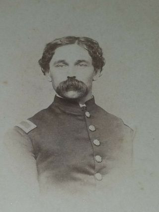 Rare 1860s York 6th Signed Civil War Soldier Geo Hyatt Cdv