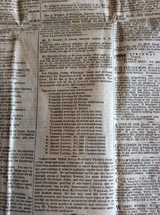 Philadelphia Newspaper Civil War 5/28 1864 Sherman Flanks Altoona Johnston Lee 12