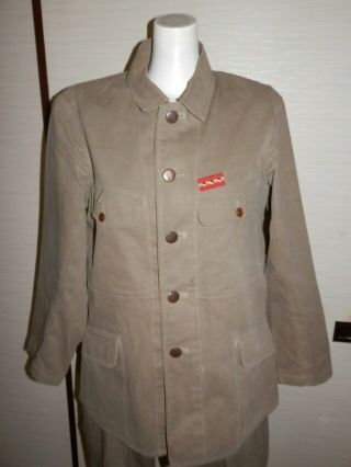 Ww2 Japanese Army 98 Battle Clothes For Summer.  1940 Mr Okumura.  Very Good.  2 - 1