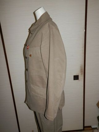 WW2 Japanese Army 98 Battle clothes for summer.  1940 Mr OKUMURA.  Very Good.  2 - 1 6