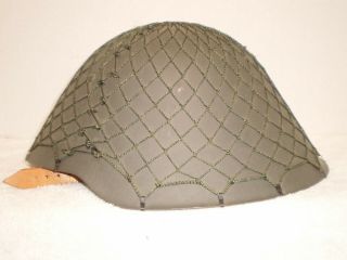 East German Ddr M56 Helmet With Liner And Net,  Stamped Ii 9 60