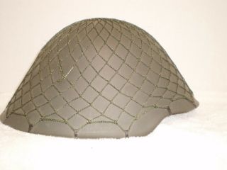 East German DDR m56 helmet with liner and net,  stamped II 9 60 7