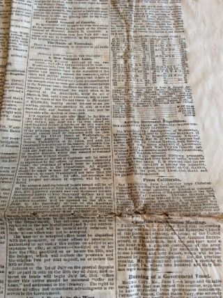 Philadelphia Newspaper Civil War 6/4 1864 Lee Rebels Caught Birney Breckenridge 8