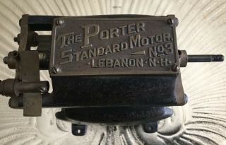 Rare Antique Vintage Porter Standard Motor No 3,  Lebanon,  NH 2