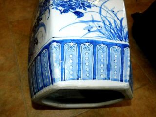 Magnificent Rare Antique Chinese Blue & White Porcelain Garden Seat 11