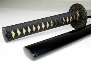 Art Mountings: Authentic Japanese Katana Sword 420Yr Antique Samurai Nihonto 9