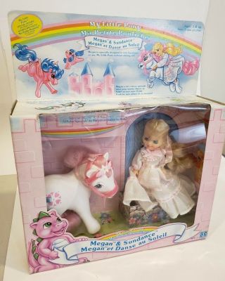 My LITTLE PONY Megan and Sundance Toy set 1985 Hasbro MLP G1 Vintage Collectible 9