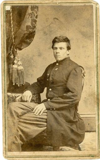 CDV PHOTO IDENTIFIED SOLDIER 47TH PENNSYLVANIA INF. 2