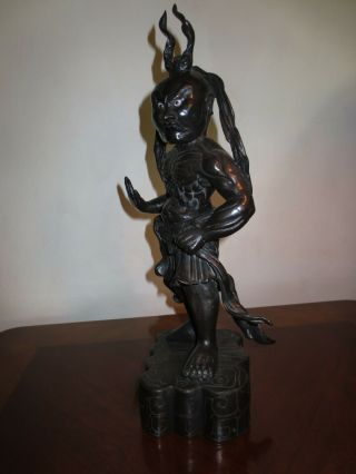 Bronze Temple Guard Statue From Sri Lanka Ceylon