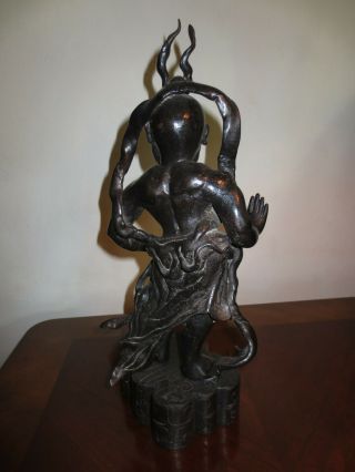 Bronze Temple Guard Statue from Sri Lanka Ceylon 3