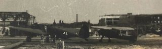 WWII Photo Airfield Captured Luftwaffe Planes US Airmen Aircraft 3