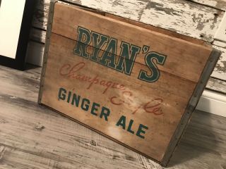 Very Rare Vintage 1960’s Drink Johnnie Ryan Soda Pop Crate 7