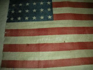 1865 CIVIL WAR 36 STAR UNITED STATES FLAG MEASURES 14 1/4 X 10 3/4 INCHES vafo 5