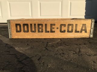 Very Rare Vintage 1967 Double Cola Wood Soda Crate 24 Dividers 2