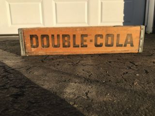 Very Rare Vintage 1967 Double Cola Wood Soda Crate 24 Dividers 6