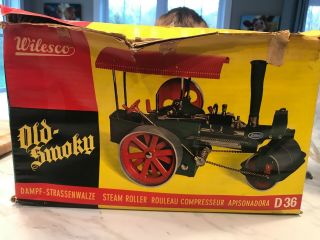Wilesco Old - Smokey Steam Roller D36 W/ 1960’s 4