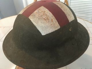 Ww1 U.  S.  Army Medic Combat Helmet,  Liner And Chin Strap.  Look