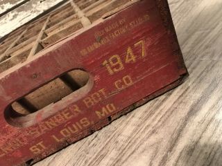 Very Rare Vintage 1947 B1 Lemon Lime Wood Soda Crate St.  Louis Mo 5